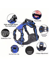 Tactical Service Dog Harness Strap Set, Car Seat Belt, Collapsible Bowl, Biodegradable Trash Bag Set For Dogs — all-in-one gear for safety, training, and adventure