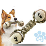 Pet Dumbbell Rope Tennis Ball