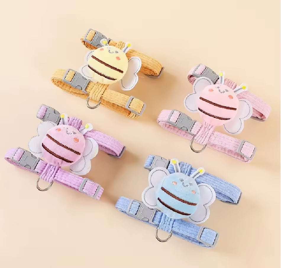 Kitten Harness Vest With Wing Decoration, Strap Set For Cats And Small Dogs, Adjustable Pet Cat Harness Accessories — cute, secure, and comfortable for little pets